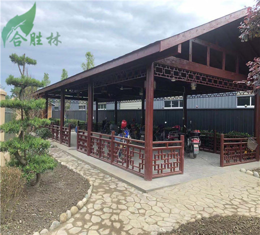 防腐木長廊