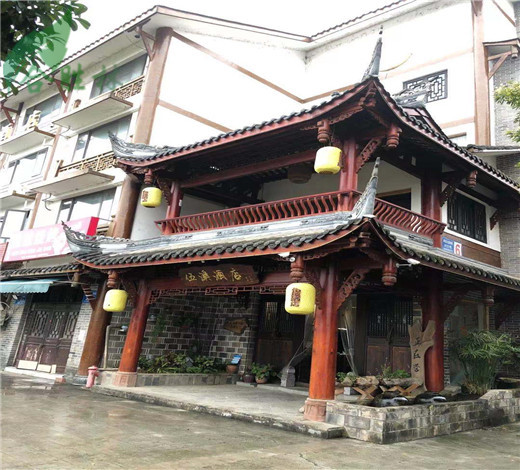 防腐木長廊