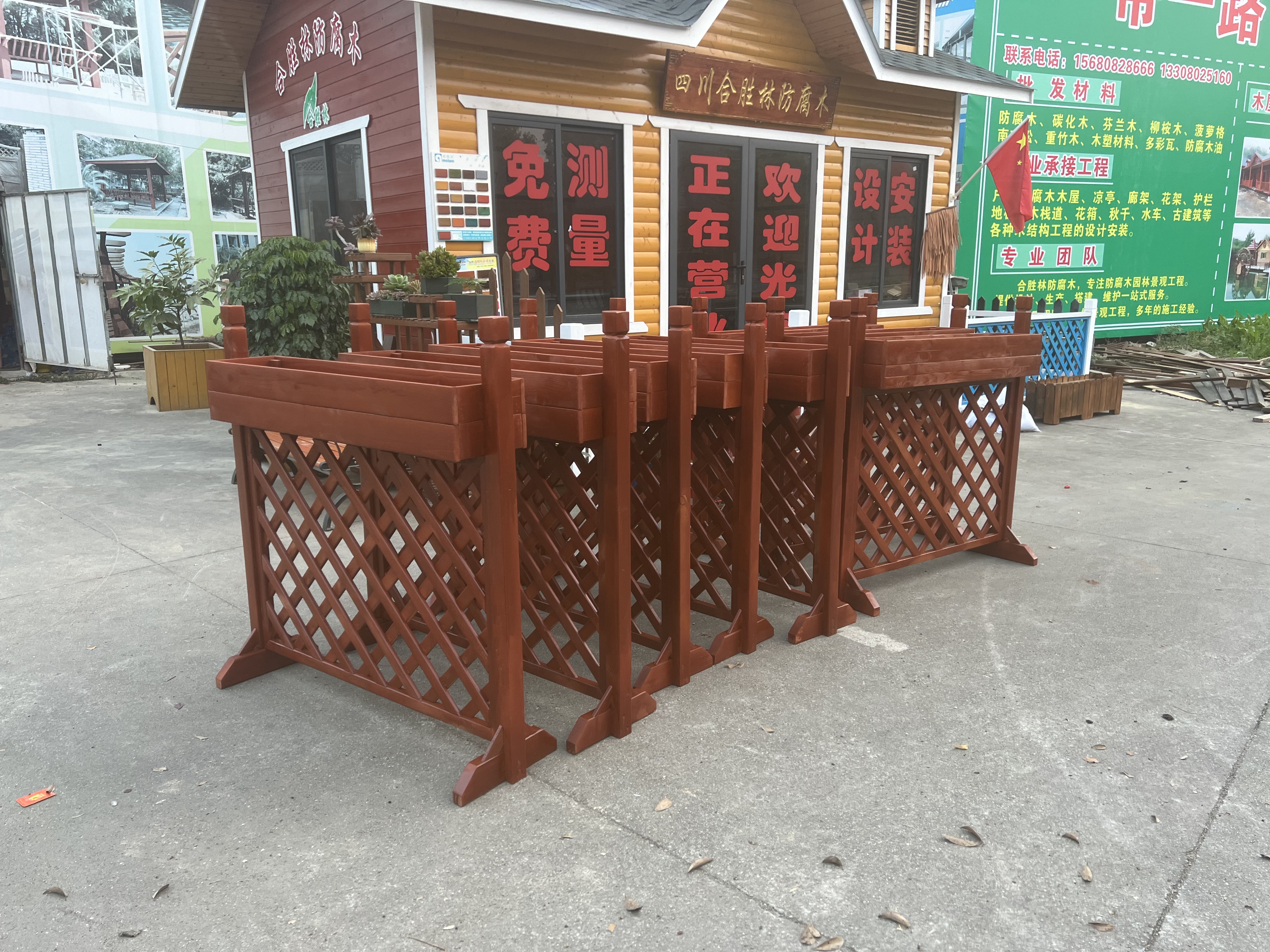 防腐木花箱